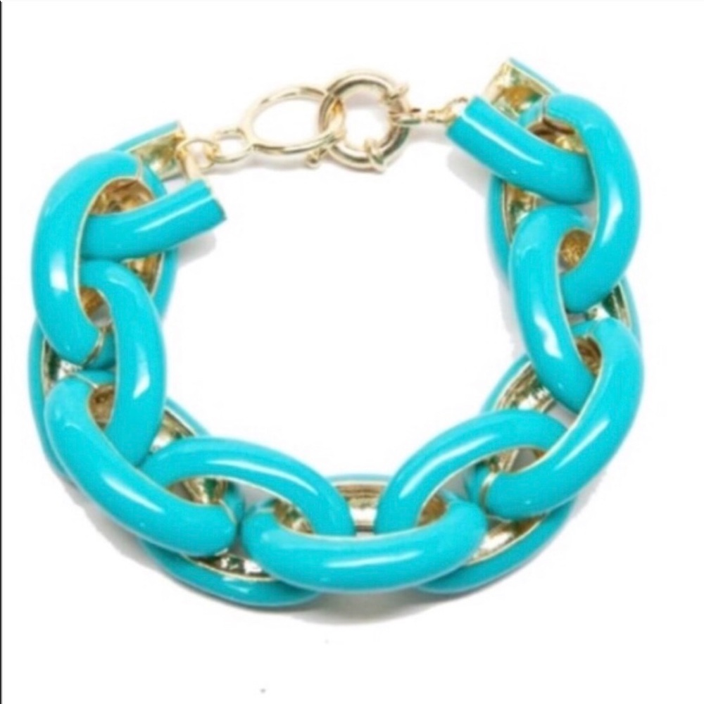 Turquoise link bracelet